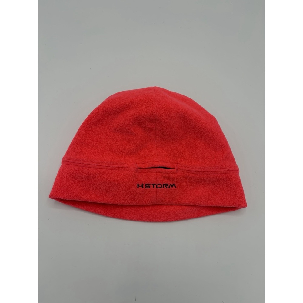 Under Armour Heat Gear Beanie‎ Hat Neon Coral Pink OSFM Fleece